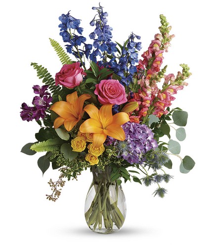 Colors Of The Rainbow Bouquet from Rees Flowers & Gifts in Gahanna, OH